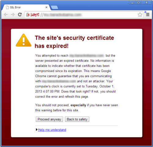 SSL-Certificate expired