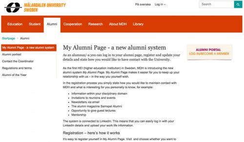 MDH My Alumni Page