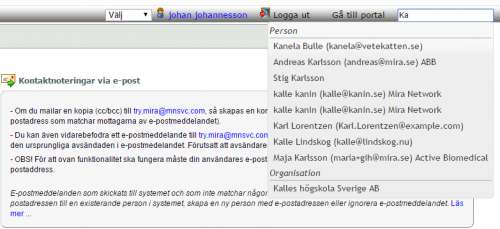 FAQ snabbsök