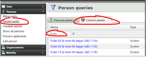 Query for specific birthdays