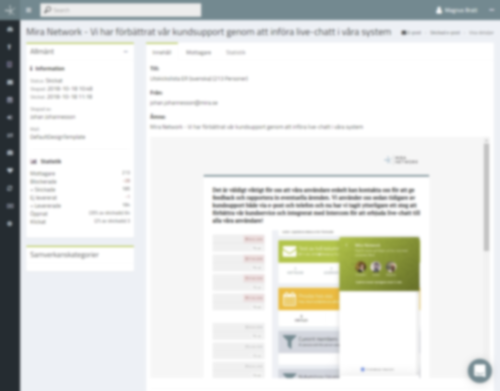 Email Communications LTE blurred