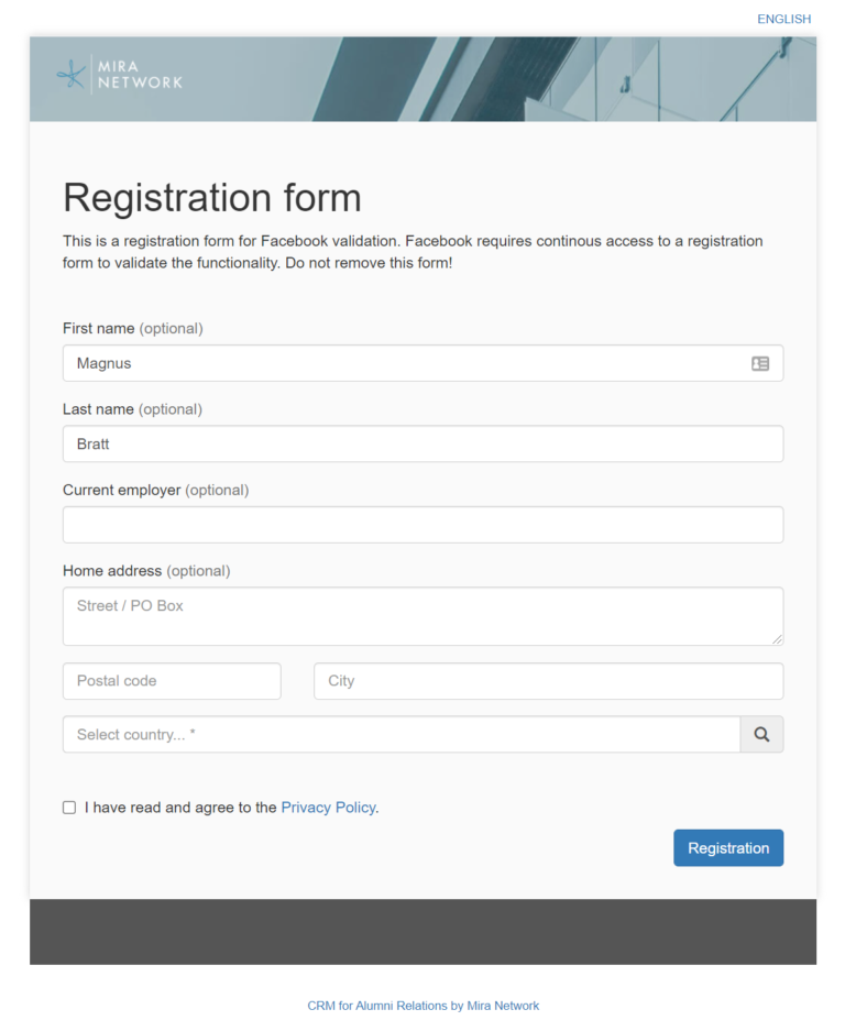 Facebook app review instructions